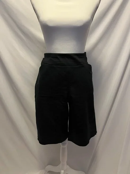 Kohl’s Croft & Barrow Effortless Stretch Pull‑On Bermuda Shorts – Black – NWOT - Picture 4 of 14